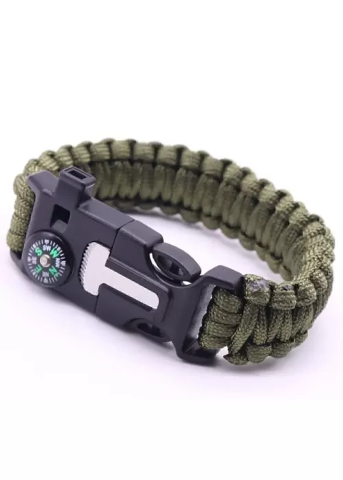 SİLAHSAN Paracord Kamp Bileklik Düdük Çok Amaçlı Hayatta Kalma 1 Adet